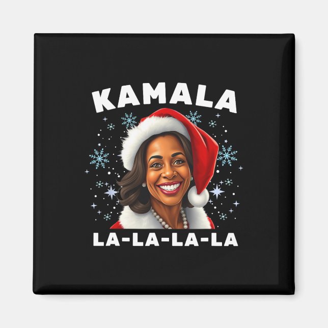 Imán Kamala Harris divertida Navidad 2024 Comma La Men  (Frente)