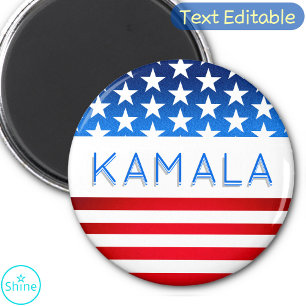 Imán Kamala Harris Elección Bandera de Estados Unidos P