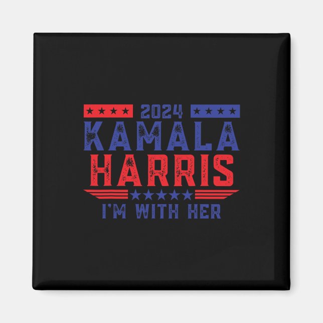 Imán Kamala Harris Estoy Con Ella Elección 2024  (Frente)