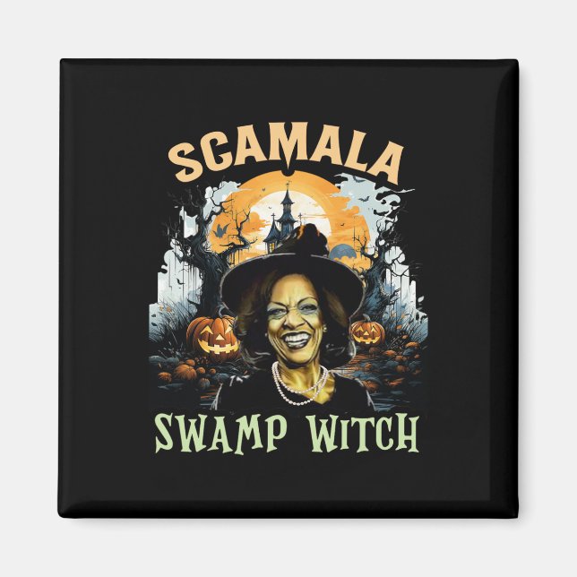 Imán Kamala Harris, Halloween de la Bruja del pantano d (Frente)