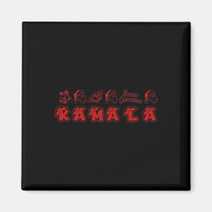 Imán Kamala Harris Merry Christmas Lettering Positive F
