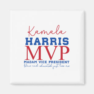 Imán Kamala Harris Mvp Señora Vicepresidenta Black Y E