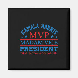 Imán Kamala Harris Mvp Señora Vicepresidenta Black Y E
