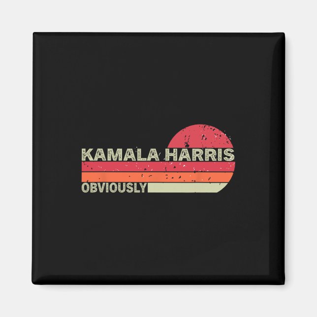 Imán Kamala Harris Obviamente. Harris obviamente (Frente)