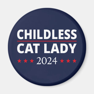 Imán Kamala Harris - Señora del gato sin hijos 2024 III