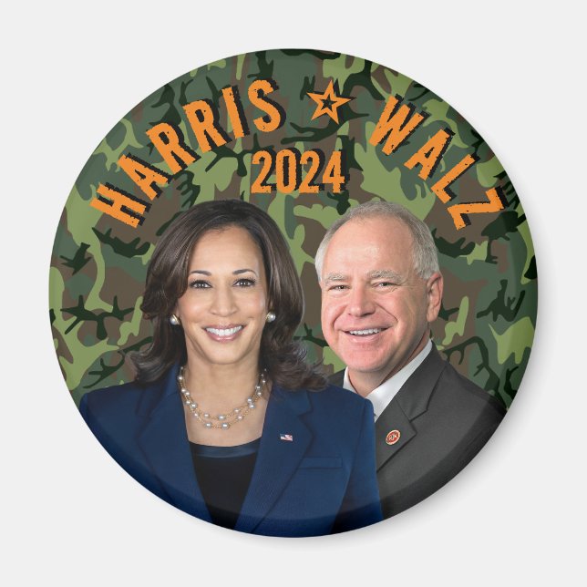 Imán Kamala Harris Tim Walz presidente vicepresidente F (Frente)