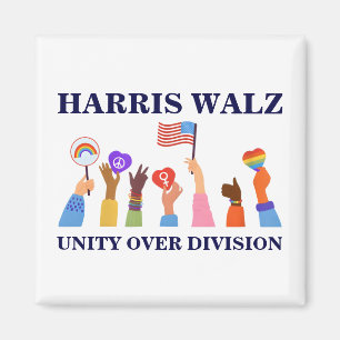 Imán Kamala Harris Tim Walz Unidad por la división
