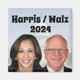 Imán Kamala Harris y Tim Walz 2024