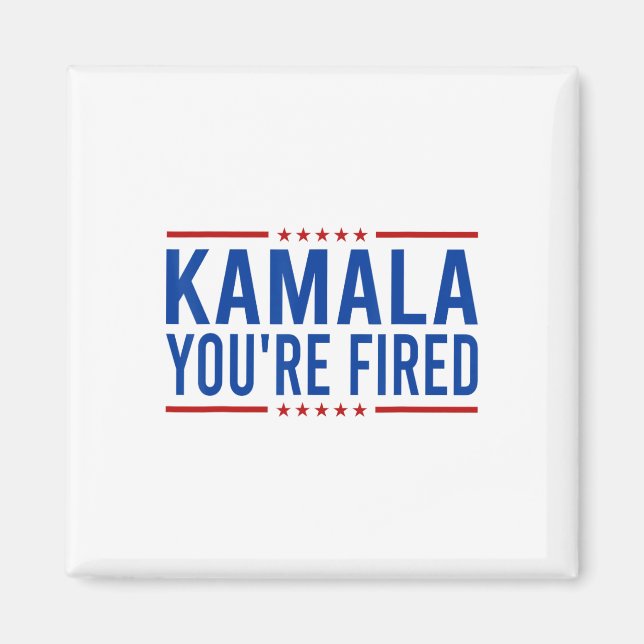 Imán Kamala te despiden en 2024. Divertido Donald Trump (Frente)