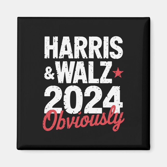 Imán Kamala Walz Obviamente 2024 Harris Waltz 2024 (Frente)