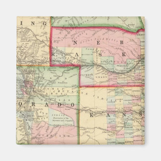 Imán Kan, Neb, Mapa de Colo por Mitchell