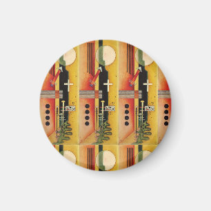 Imán Kandinsky Arte de pintura abstracta moderna