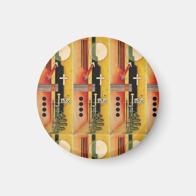 Imán Kandinsky Arte de pintura abstracta moderna (Frente)