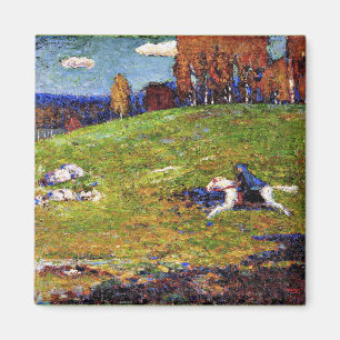 Imán Kandinsky - Blue Rider, pintura del paisaje