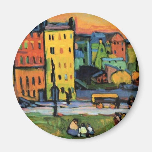 Imán Kandinsky - Casas en Múnich, (Frente)