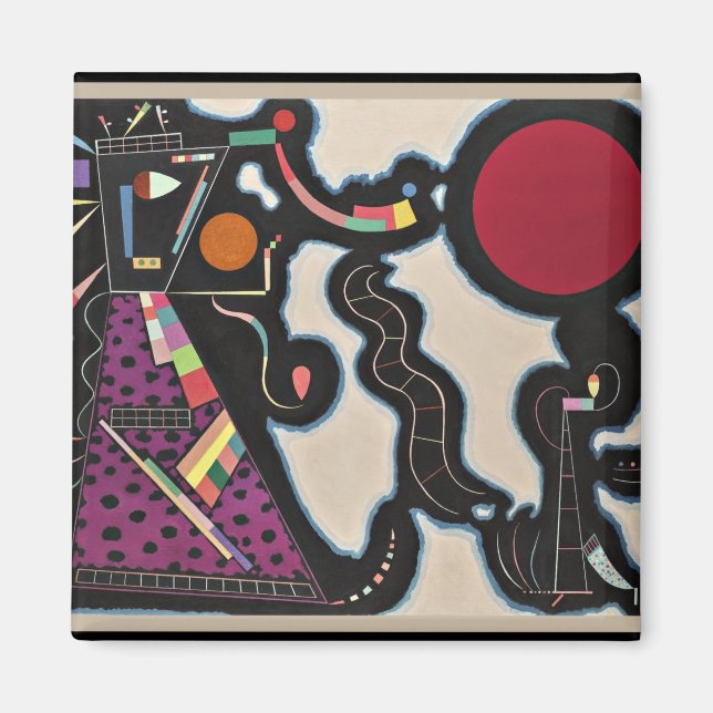 Imán Kandinsky - Círculo Rojo (Frente)