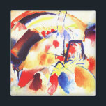 Imán Kandinsky - Landscape with Red Spots<br><div class="desc">Landscape with Red Spots,  popular abstract painting by Wassily Kandinsky.</div>
