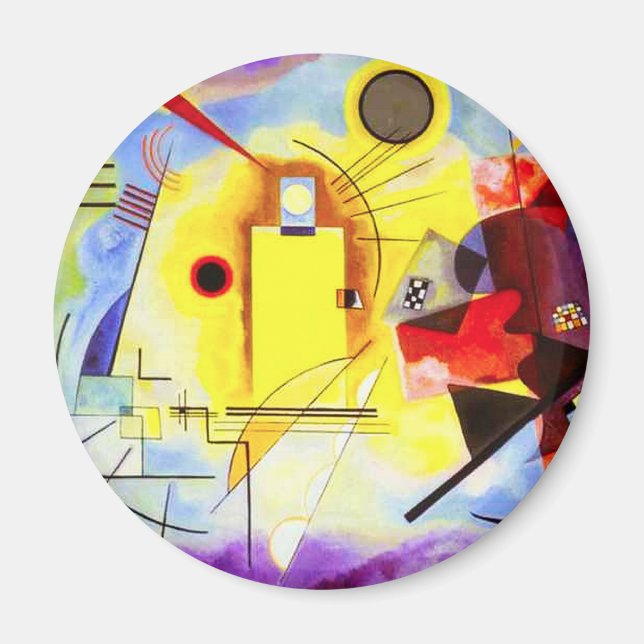 Imán Kandinsky Yellow Red Blue Magnet (Frente)