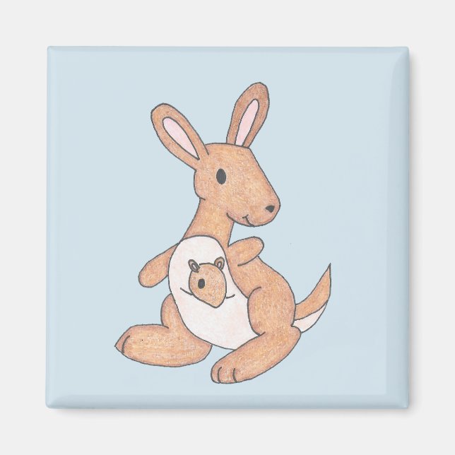 Imán Kangaroo & Joey (Frente)