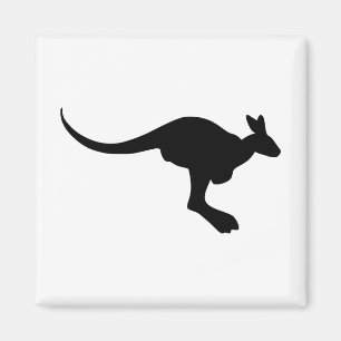 Imán Kangaroo Silhouette