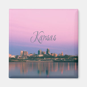 Imán Kansas City Sky Line Sunset