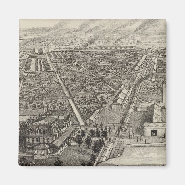 Imán Kansas City Stock Yards, Kansas City, Kansas (Frente)