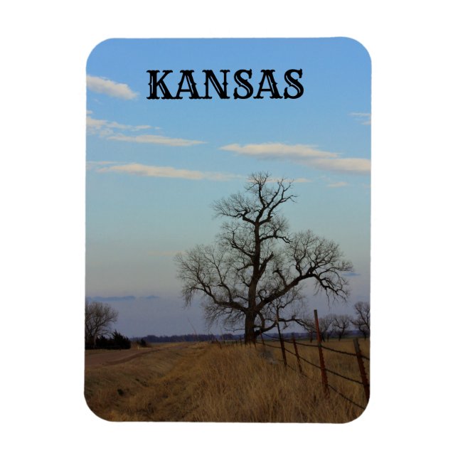 Imán Kansas Country Road MAGNET (Vertical)