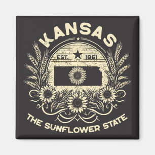 Imán Kansas, el estado del girasol