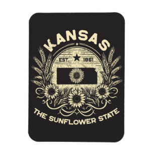 Imán Kansas, el estado del girasol