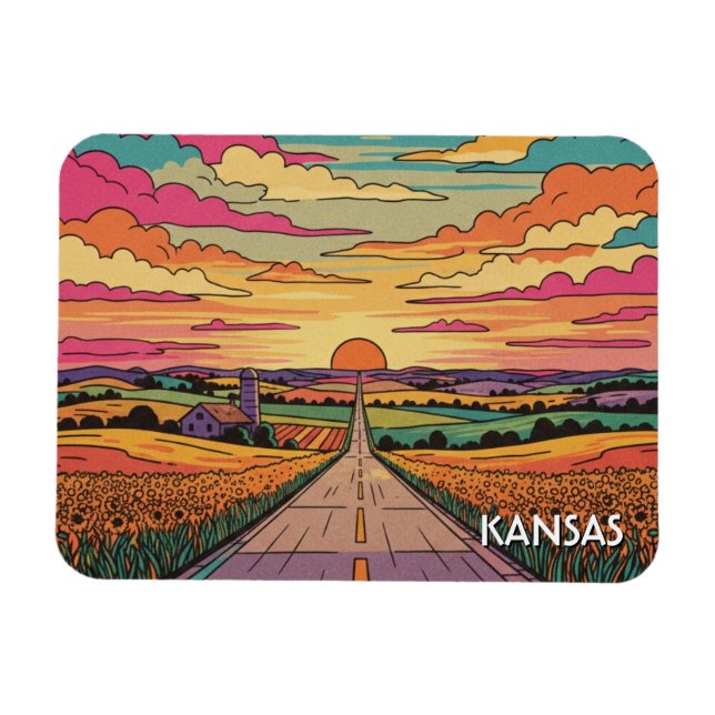 Imán Kansas Travel (Horizontal)