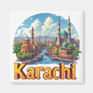 Imán Karachi Pakistán Ciudad Regalo Para Viajeros 🗺️