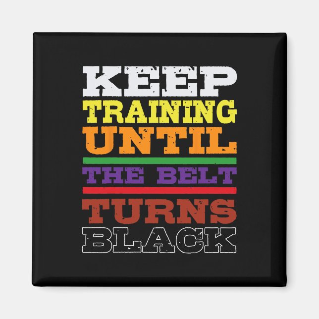 Imán Karate Black Belt Entrenamiento Artes Marciales Ja (Frente)