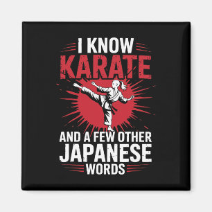 Imán Karate Conozco Karate Y Unas Cuantas Palabras Japo