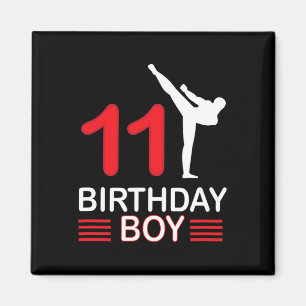 Imán Karate Cumpleaños Tee Boy Gira a los niños Taekwon