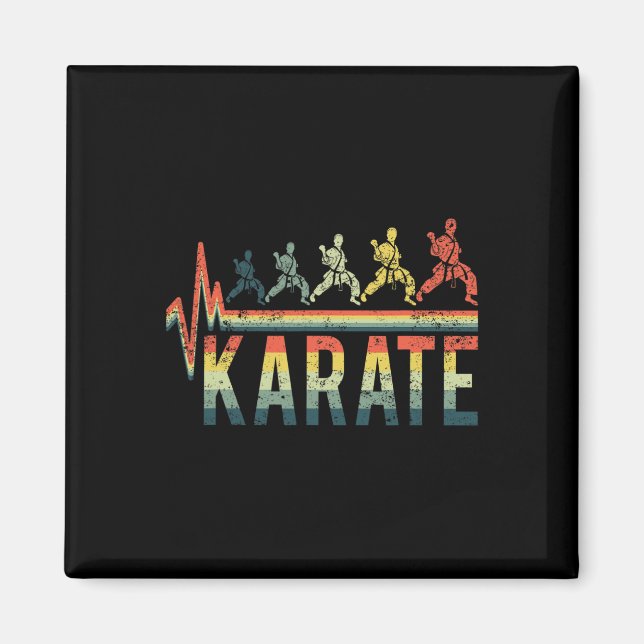 Imán Karate de boxeo de kickboxing de palabra de latido (Frente)