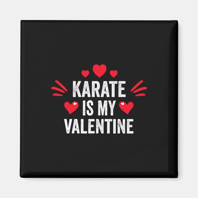 Imán Karate Es Mi Regalo De San Valentín Para Ella Dive (Frente)