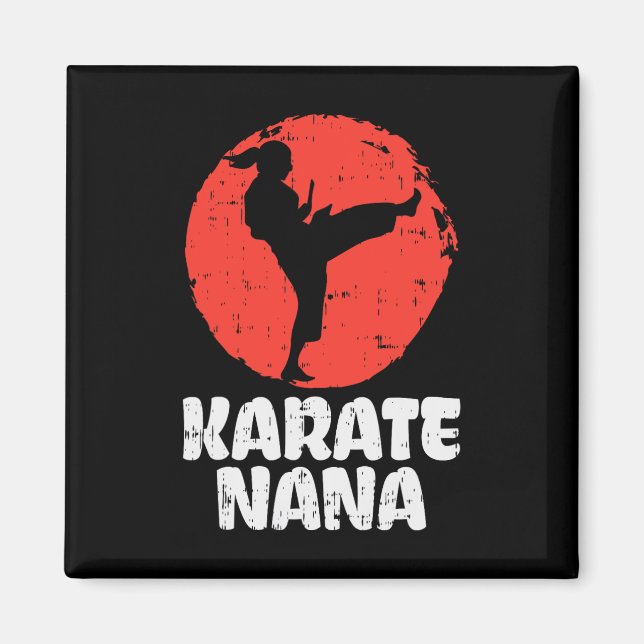 Imán Karate Nana Ponytail Kick Japan Martial Arts Gr (Frente)