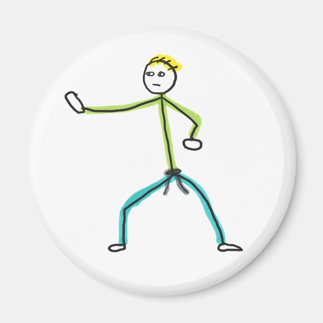 Imán Karate Stickman (Frente)