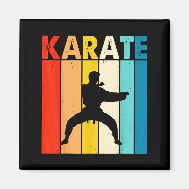 Imán Karate Vintage (Frente)