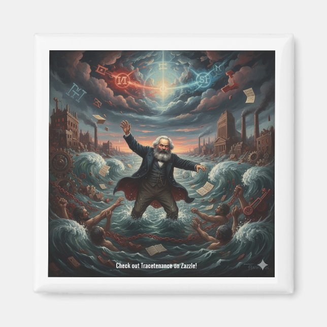 Imán Karl Marx Magnet (Frente)