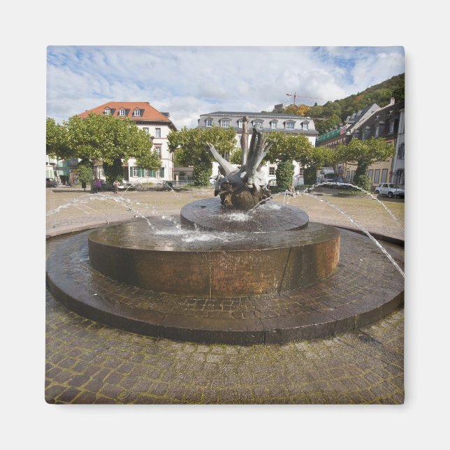 Imán Karlsplatz (plaza de Karl), casco antiguo Heidelbe (Frente)