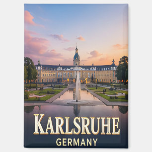 Imán ✈️ Karlsruhe Alemania Regalo de viaje 🏛️
