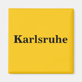 Imán Karlsruhe Magnet Schild Gold Gleb