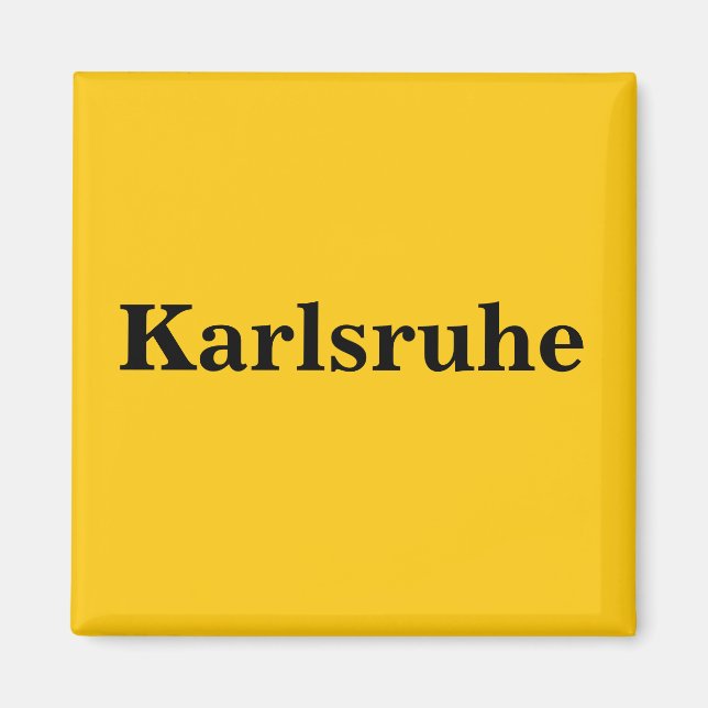 Imán Karlsruhe Magnet Schild Gold Gleb (Frente)