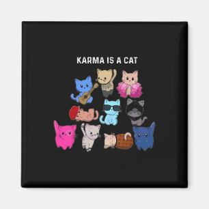Imán Karma Es Un Gato Gato Gracioso Gato Amante