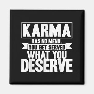 Imán Karma Karma No Tiene Menú Inspirador Que Diga