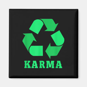 Imán Karma Reciclaje Protección Ambiental Clima P