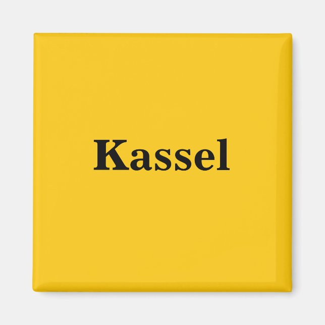 Imán Kassel Magnet Schild Gold Gleb (Frente)