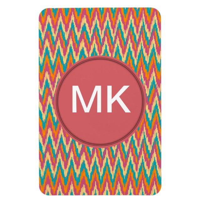 Imán Kat Zigzag Diseño Colores de especias (Vertical)