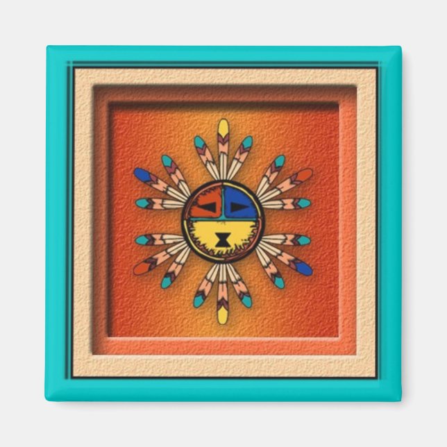 Imán Katchina Sun Face (Frente)